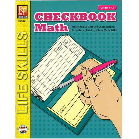 REMEDIA PUBLICATIONS Checkbook Math Book, Grades 6-12 524